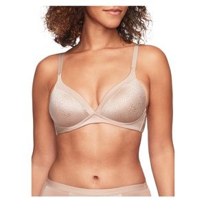 NWT Warner’s Blissful Benefits Wireless Bra Toasted Almond Size 36B